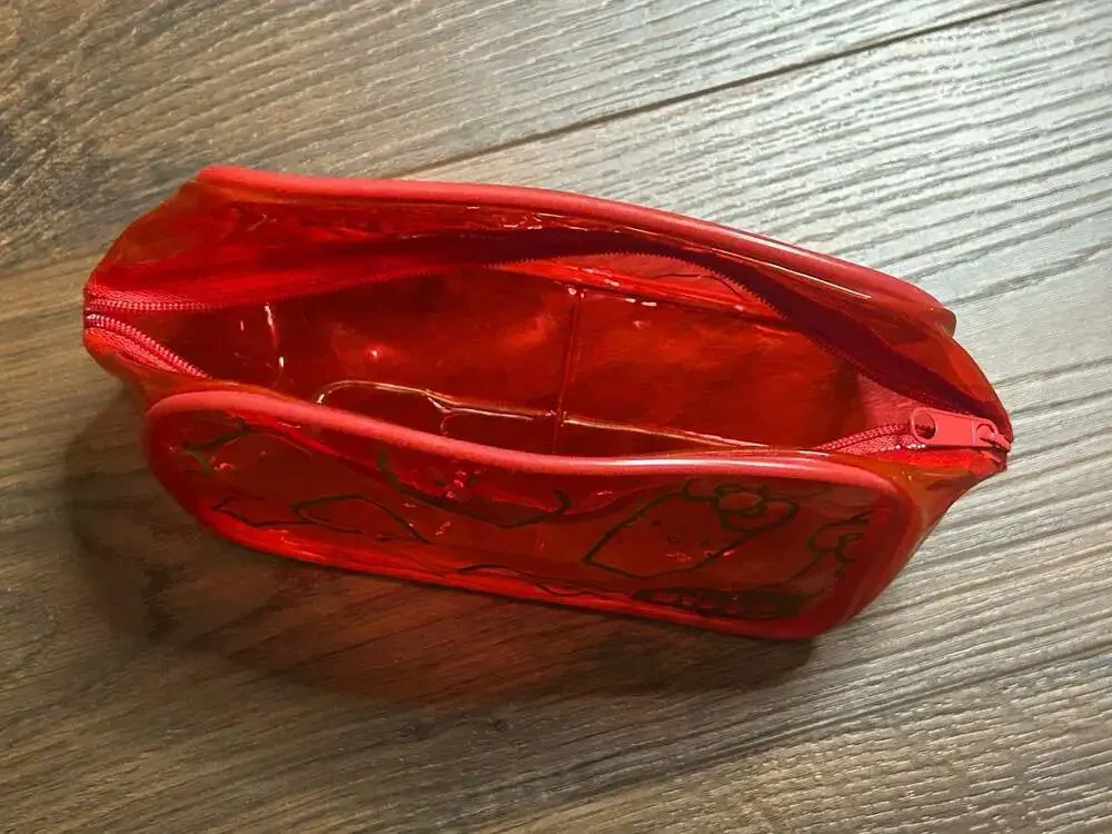 OPI x Hello Kitty Red Transparent Cosmetic Pouch